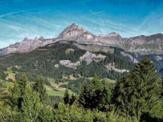 Explore the breathtaking mountain views from this stunning property.