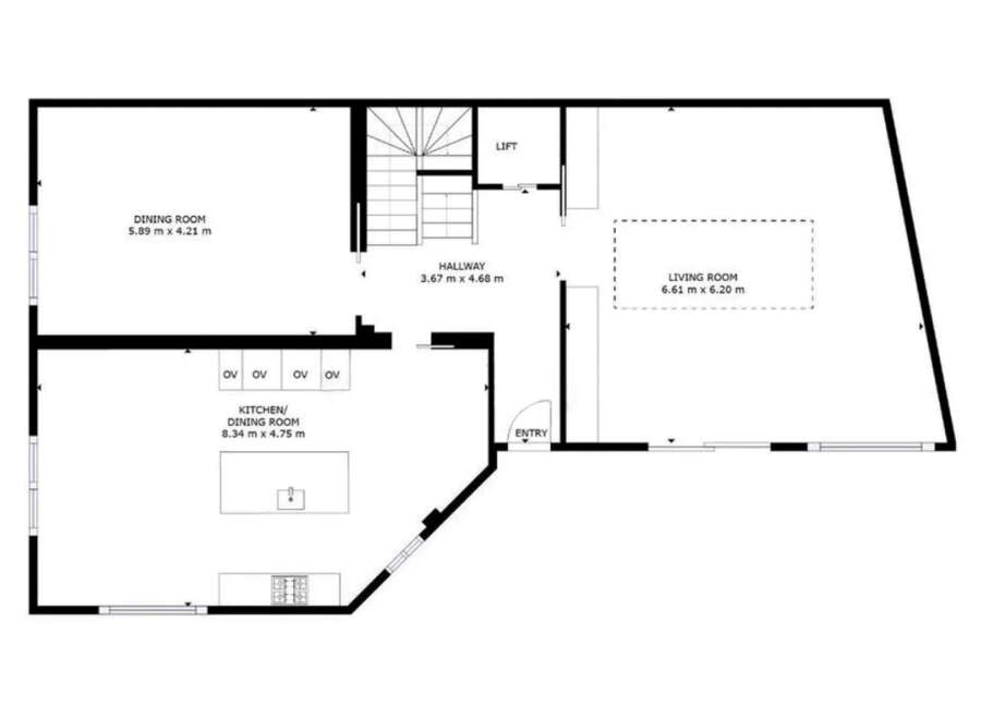 Discover this stunning property featuring a spacious dining room and a modern kitchen/dining area, perfect for entertaining.