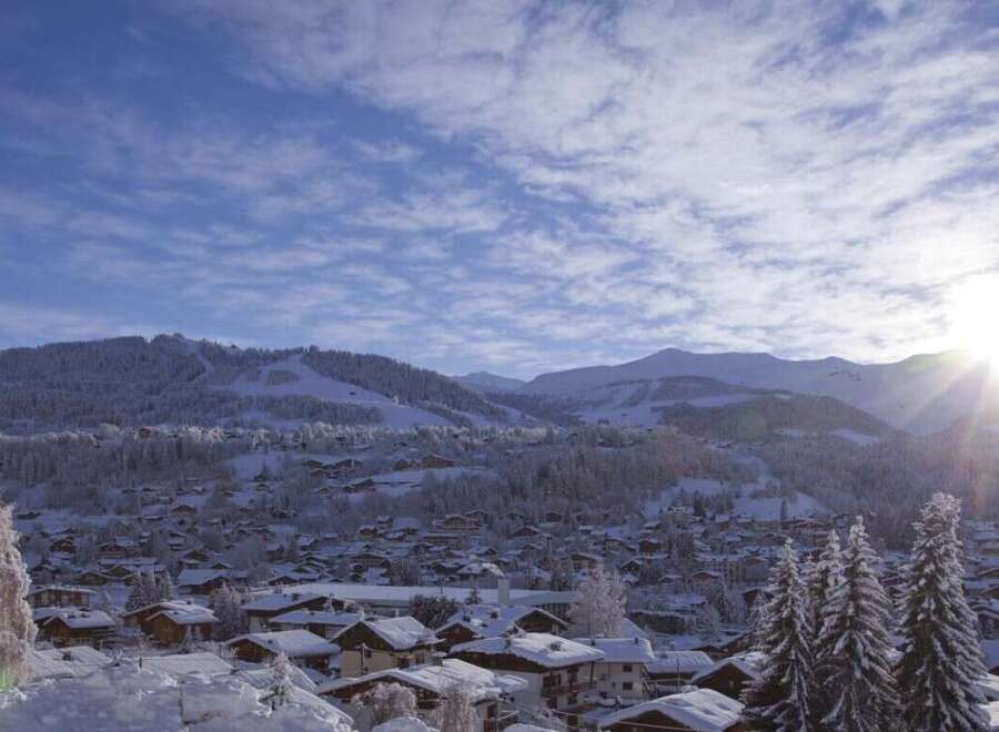 Experience the charm of a winter wonderland in this stunning property.