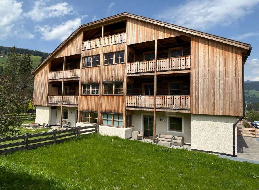 This stunning wooden chalet offers a perfect blend of rustic charm and modern comfort.
