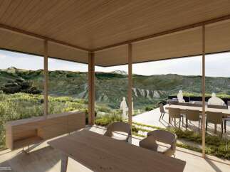 Experience luxury living with this stunning property featuring panoramic mountain views.