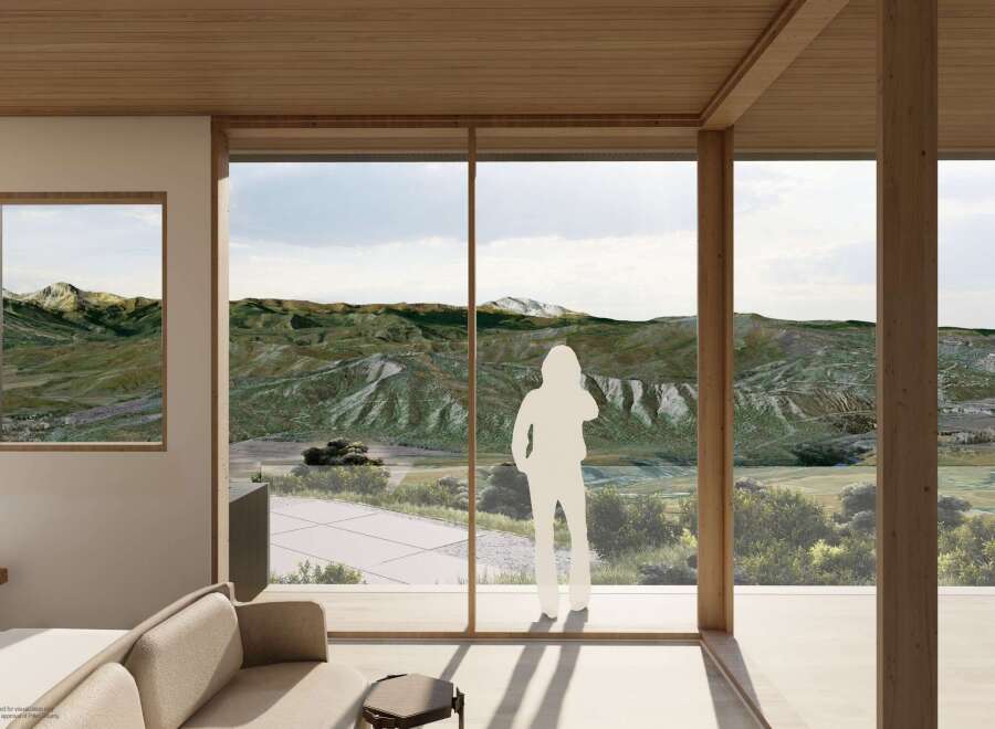 Experience breathtaking mountain views from this stunning property.