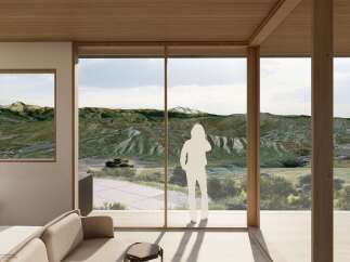 Experience breathtaking mountain views from this stunning property.