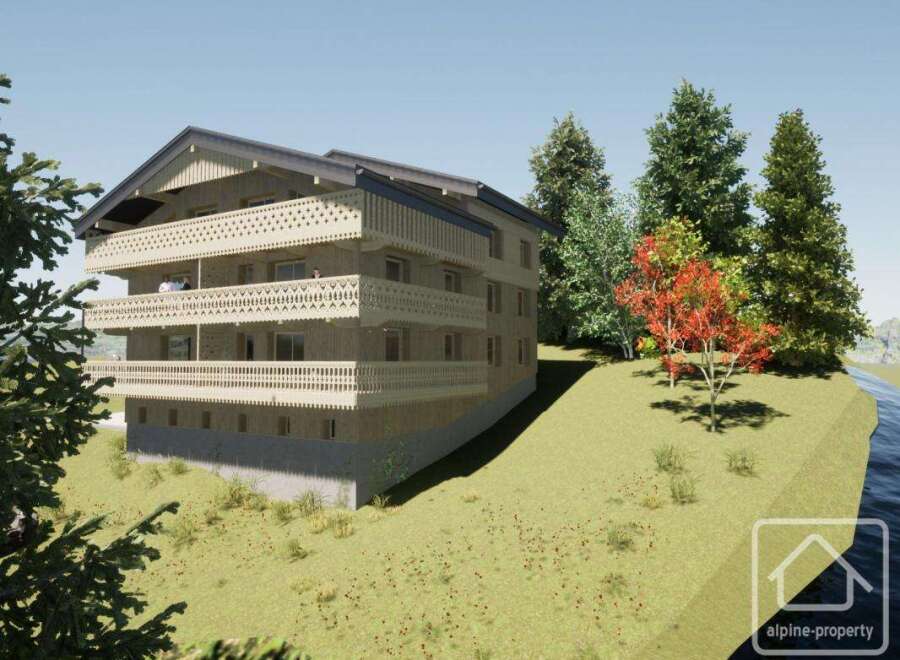 Discover your dream alpine retreat! This stunning property boasts exquisite wooden balconies, offering breathtaking views of the surrounding landscape.