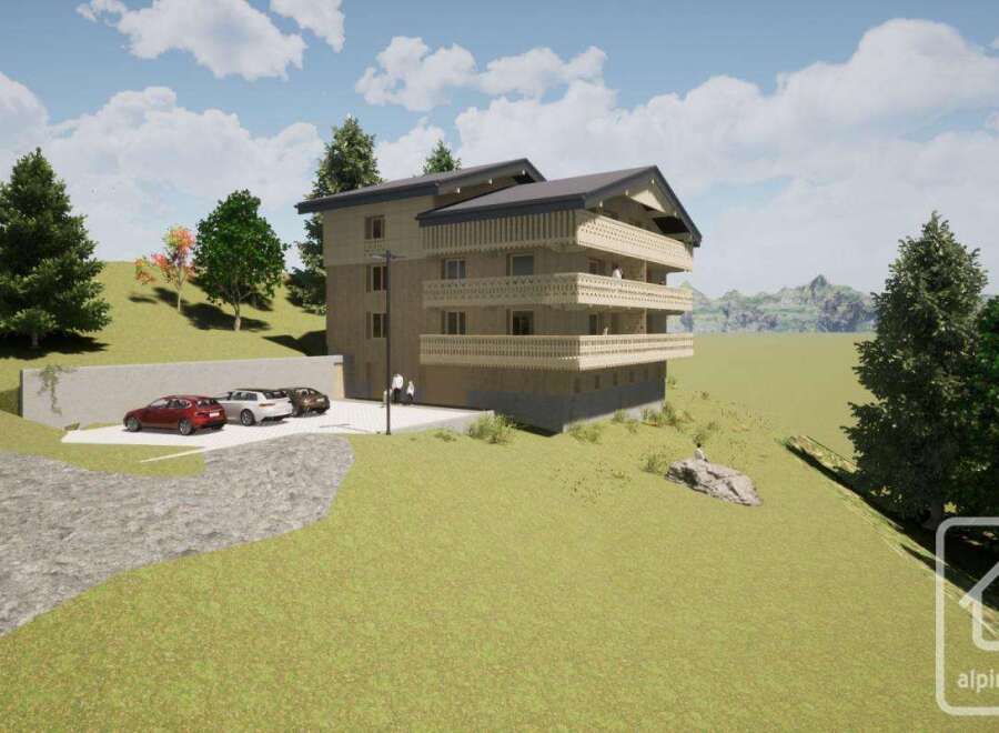 Discover your dream alpine retreat! This stunning property boasts spacious balconies, perfect for enjoying breathtaking mountain views.