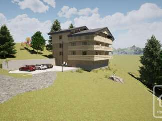 Discover your dream alpine retreat! This stunning property boasts spacious balconies, perfect for enjoying breathtaking mountain views.