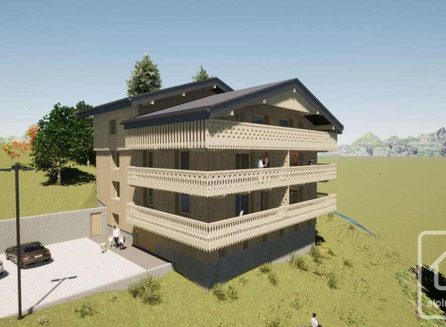 Discover your dream alpine retreat! This stunning property boasts spacious balconies, perfect for enjoying breathtaking mountain views.