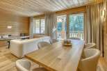 Experience the warmth of this stunning wooden interior.