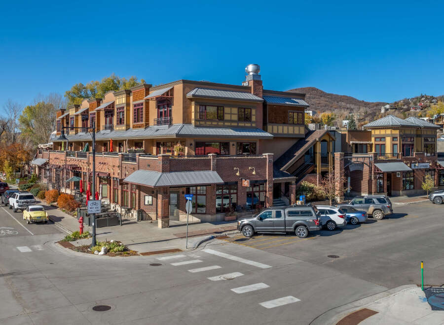This stunning property boasts a prime location with a blend of commercial and residential spaces.