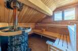 Experience ultimate relaxation in this stunning sauna.