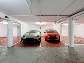 Discover the convenience of secure parking in this well-lit garage.
