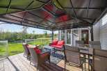 Enjoy outdoor living at its finest with this stunning patio space.