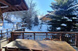 Enjoy breathtaking mountain views from this charming chalet.