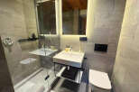 Step into luxury with this modern bathroom design.
