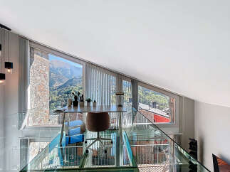 Experience the epitome of modern living in this stunning property, featuring a unique glass floor design that offers breathtaking views.