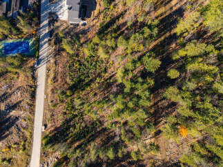 Discover a stunning property nestled in a serene, wooded area, offering unparalleled privacy and natural beauty.