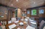 Step into rustic elegance with this stunning dining room.