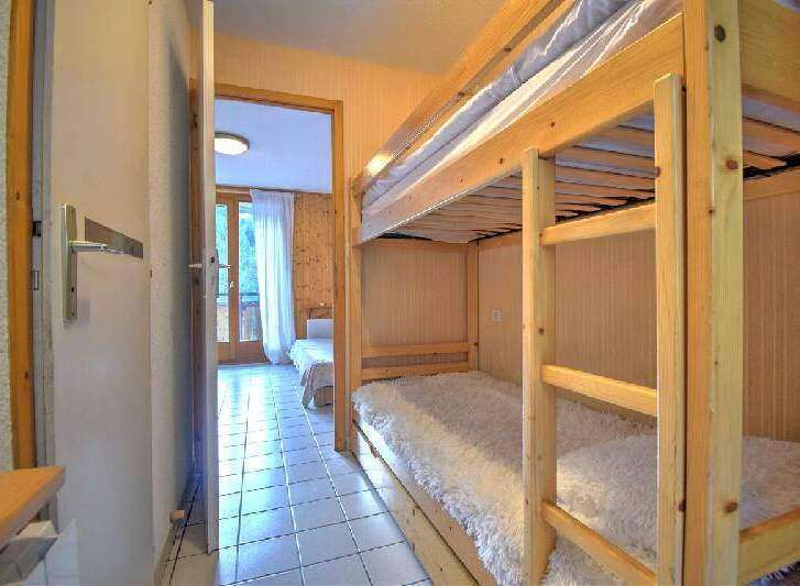 This charming property features a cozy bunk bed setup, perfect for families or groups.