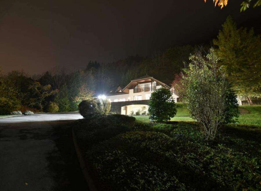 Discover a stunning property nestled in a serene, wooded setting.