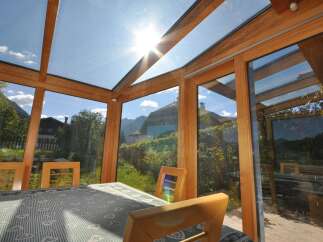 Experience the beauty of natural light in this stunning sunroom.