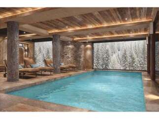 Indulge in luxury with this stunning indoor pool, offering a serene escape.