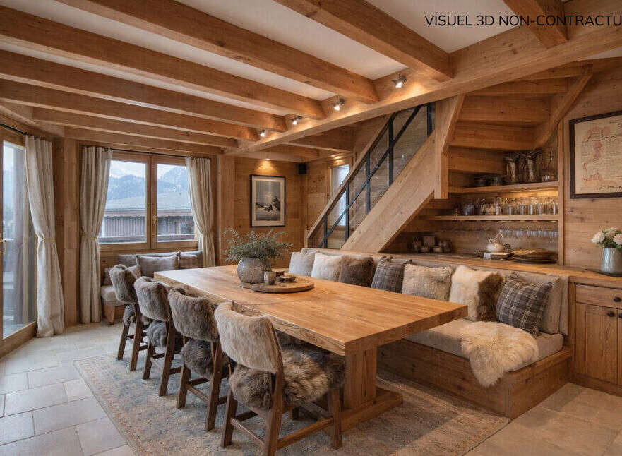 Experience the warmth and charm of this stunning property, featuring a beautifully designed dining area.