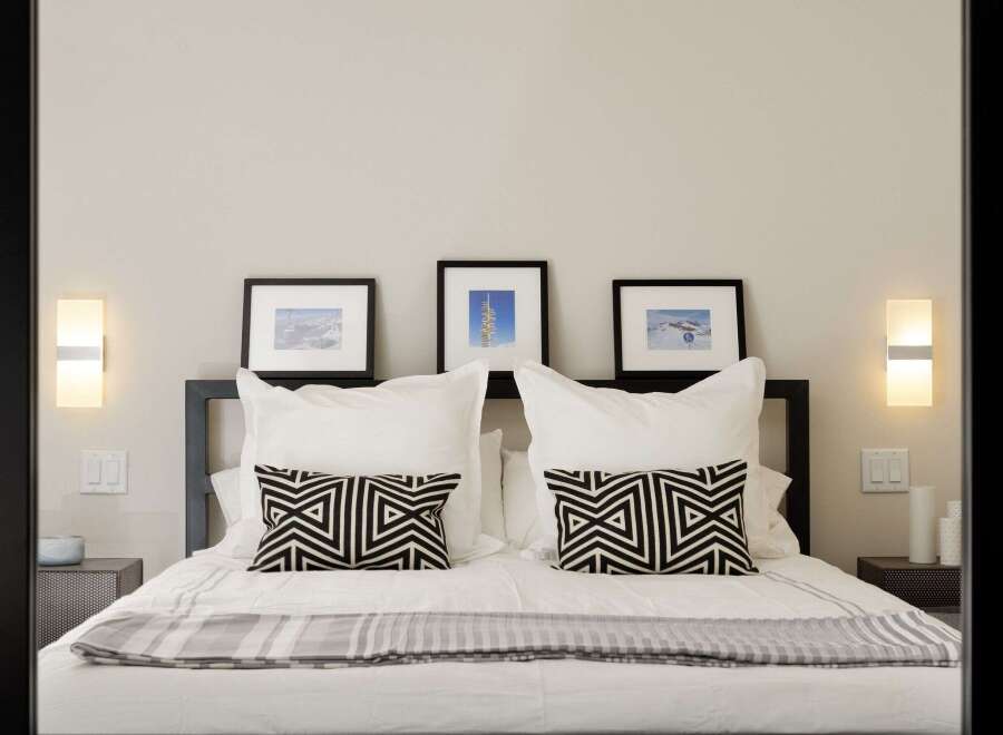 Experience the epitome of comfort and style in this beautifully designed bedroom.