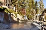 Enjoy the ultimate relaxation experience in this stunning outdoor hot tub.