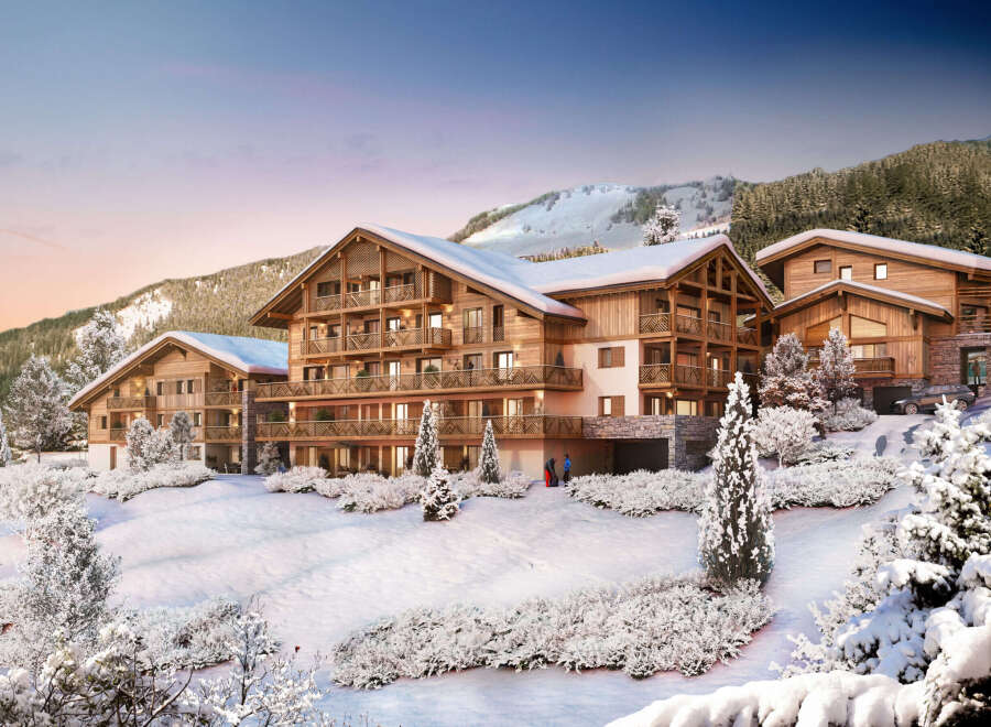 Experience luxury living in this stunning chalet-style property nestled in a picturesque winter wonderland.