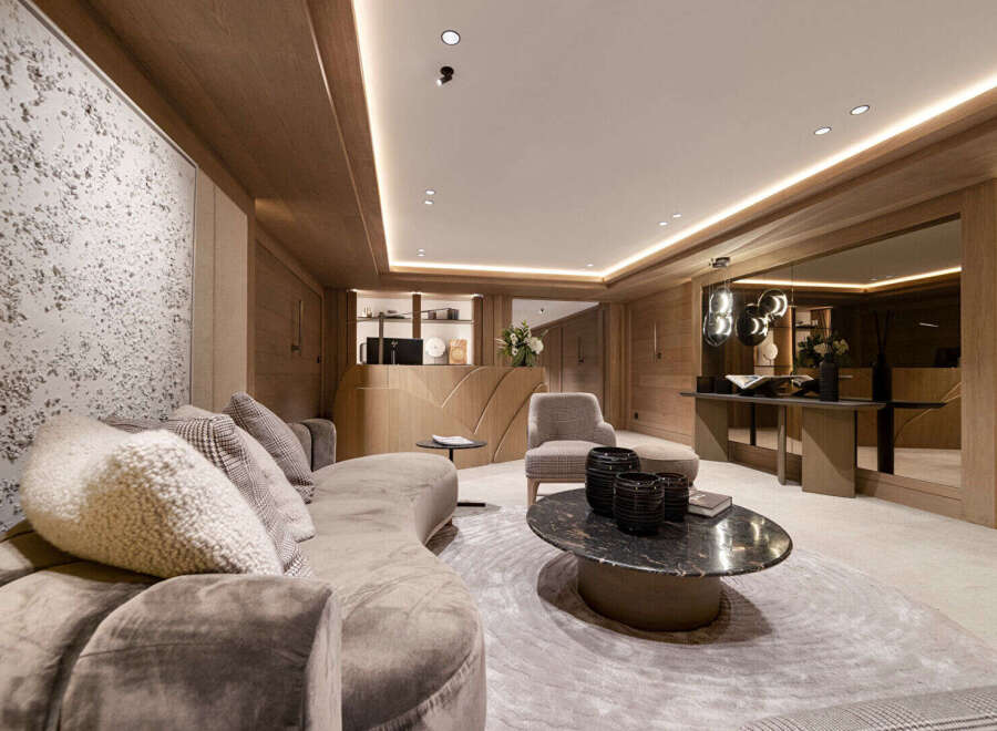 Step into luxury with this stunning property, showcasing exquisite interior design.