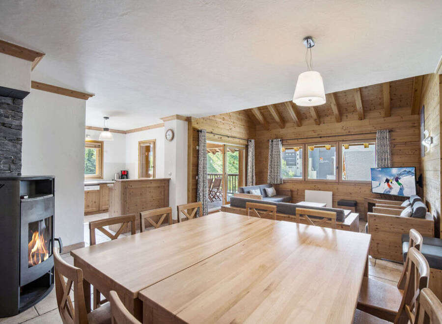 Experience the warmth and charm of this stunning chalet, perfect for a cozy getaway.