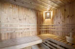Step into relaxation with this stunning sauna, a perfect addition to any home.