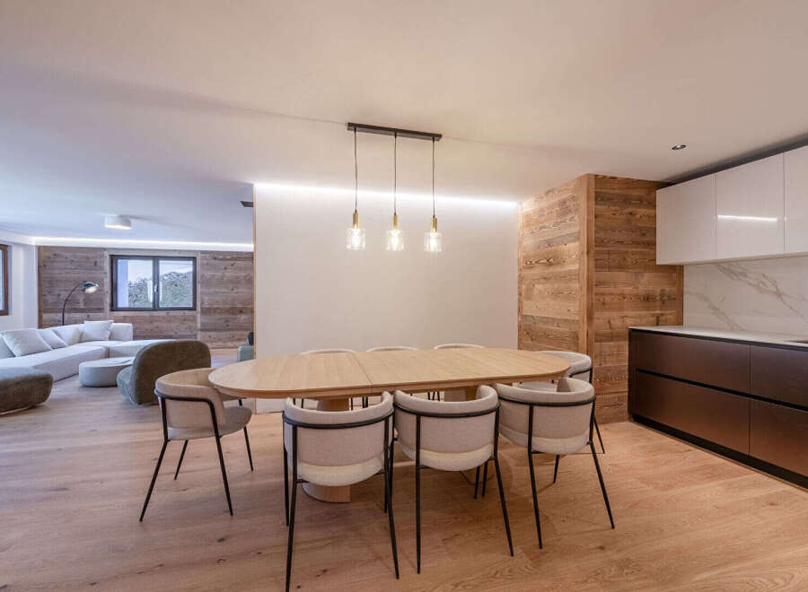 Experience modern elegance in this stunning property, featuring a spacious open-plan living area perfect for entertaining.