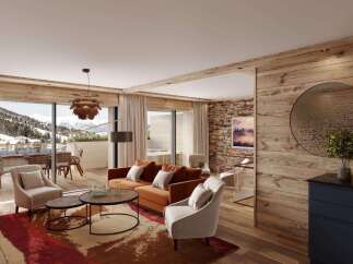 Experience luxury living in this stunning property, boasting breathtaking mountain views and a cozy, inviting atmosphere.