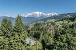 Nestled amidst the breathtaking alpine landscape, this property offers unparalleled views of snow-capped mountains and lush greenery.