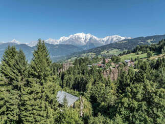 Nestled amidst the breathtaking alpine landscape, this property offers unparalleled views of snow-capped mountains and lush greenery.