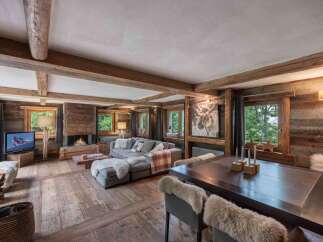 Experience rustic luxury in this stunning chalet-style living space.