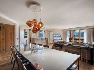 Experience luxury mountain living in this stunning open-plan living and dining area.