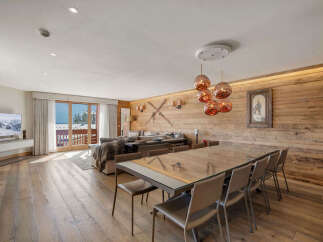 Experience luxurious mountain living in this stunning open-plan living and dining area.