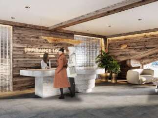 Step into the luxurious Sundance Lodge, where rustic charm meets modern elegance.