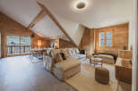 Experience the epitome of rustic elegance in this stunning chalet.