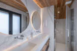 Step into luxury with this stunning bathroom featuring a sleek design and high-end finishes.