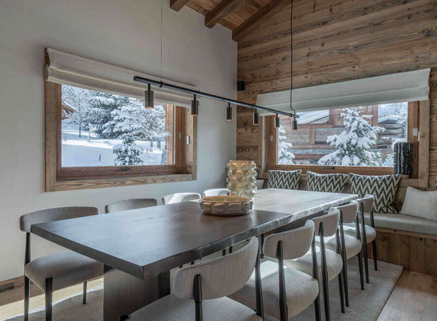 Experience the epitome of luxury living in this stunning dining room.