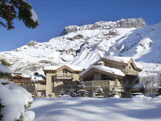 Experience the ultimate winter escape in this stunning mountain chalet.