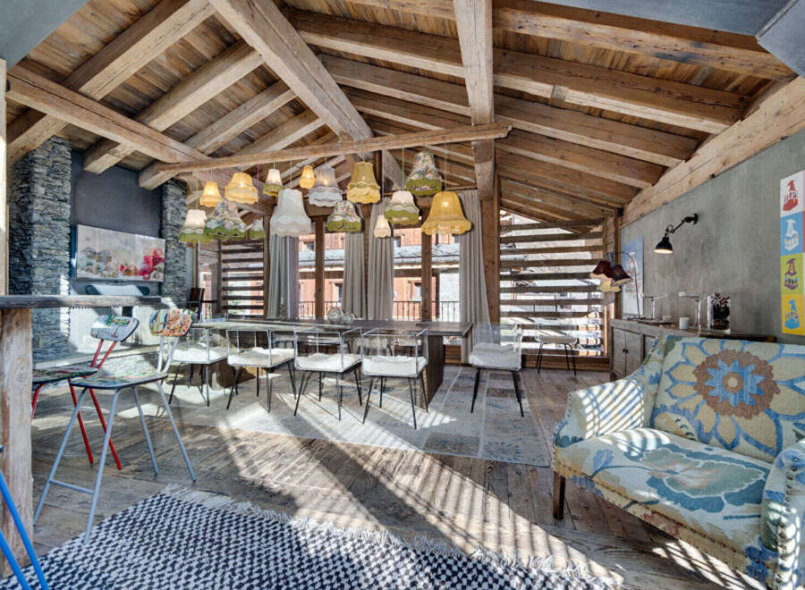 This stunning property boasts a unique blend of rustic charm and modern elegance.