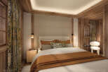 Experience the epitome of luxury in this stunning bedroom, perfect for a chalet retreat.