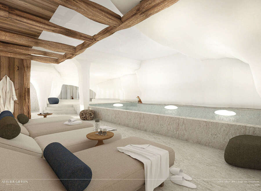 Experience ultimate relaxation in this luxurious spa retreat.