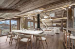 Experience luxury living in this stunning chalet, featuring a spacious open-plan design.