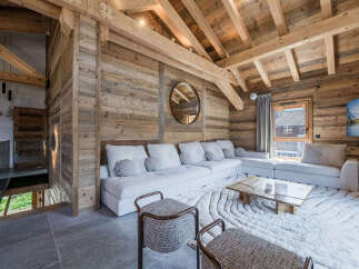 Experience rustic elegance in this stunning chalet-style living space.