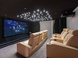 Step into luxury with this state-of-the-art home theater.